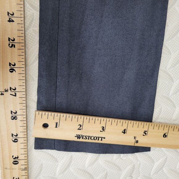 Helmut Lang Womens Pleated Pants Size 0 Asymmetrical Zip Wool Blend Gray - Picture 10 of 11